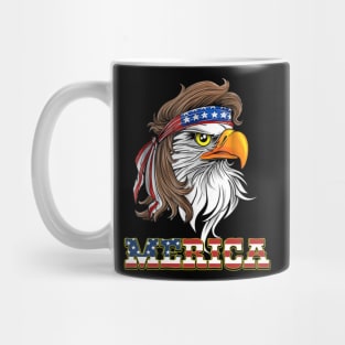 Eagle Mullet 4th of July American Flag Mug